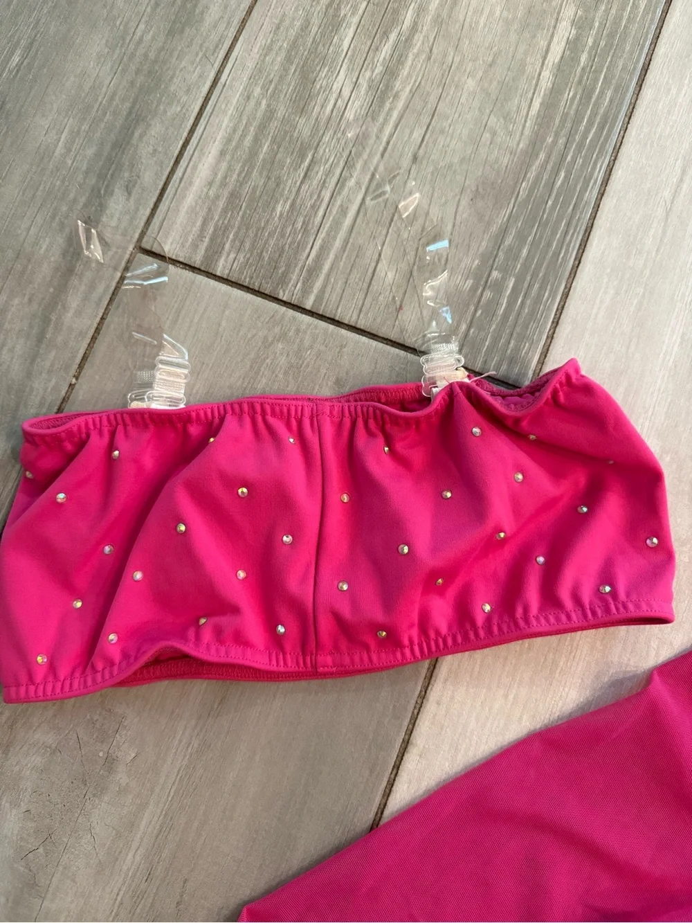 Girls / Teen Hot Pink Sparkle Dance Costume Set